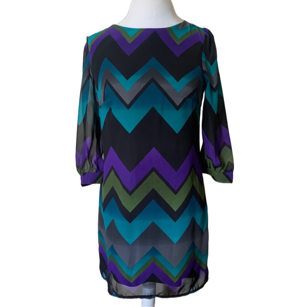 Volume One chevron stripe dress Size S/M